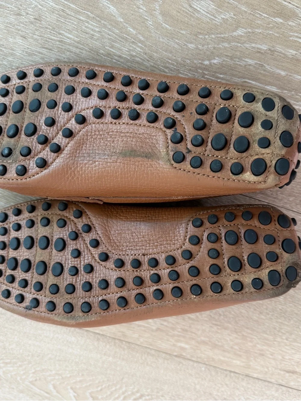Tod's Leather Penny Loafers in Tan Brown